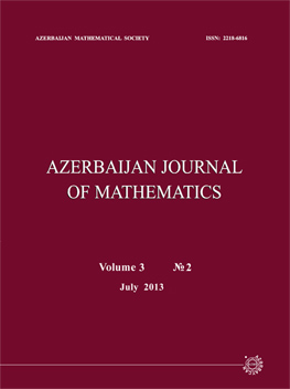 AZERBAIJAN JOURNAL OF MATHEMATICS