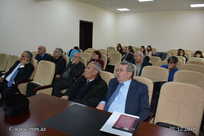 Optimal İdarəetmə seminarı 01.12.2016