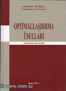 Optimallashirma Elmi redaktor M.Mardanov